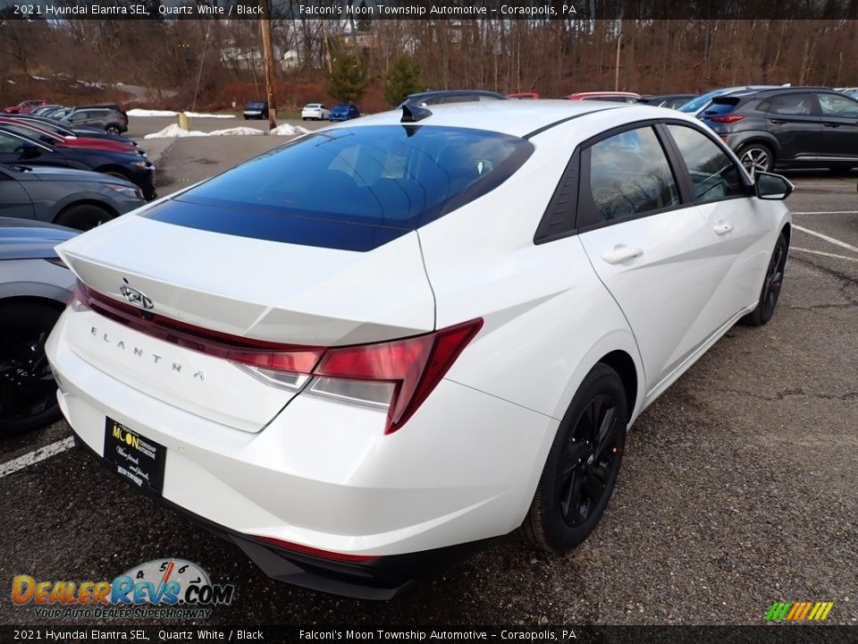 2021 Hyundai Elantra SEL Quartz White / Black Photo #2