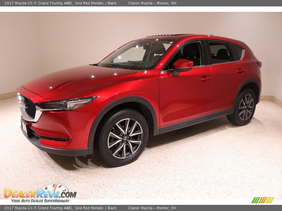 2017 Mazda CX-5 Grand Touring AWD Soul Red Metallic / Black Photo #3