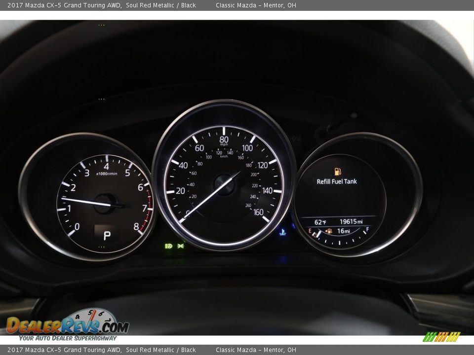 2017 Mazda CX-5 Grand Touring AWD Soul Red Metallic / Black Photo #8