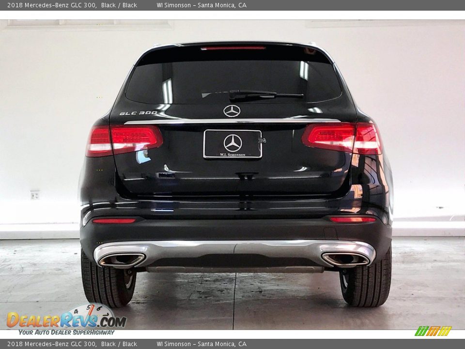 2018 Mercedes-Benz GLC 300 Black / Black Photo #3