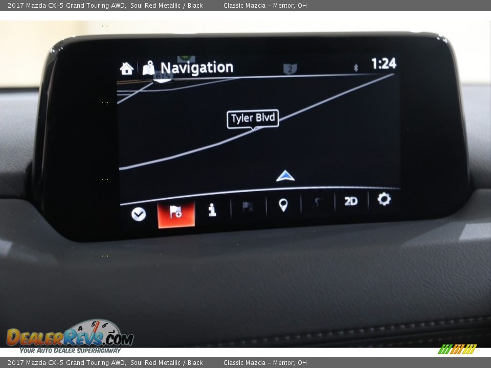 2017 Mazda CX-5 Grand Touring AWD Soul Red Metallic / Black Photo #13