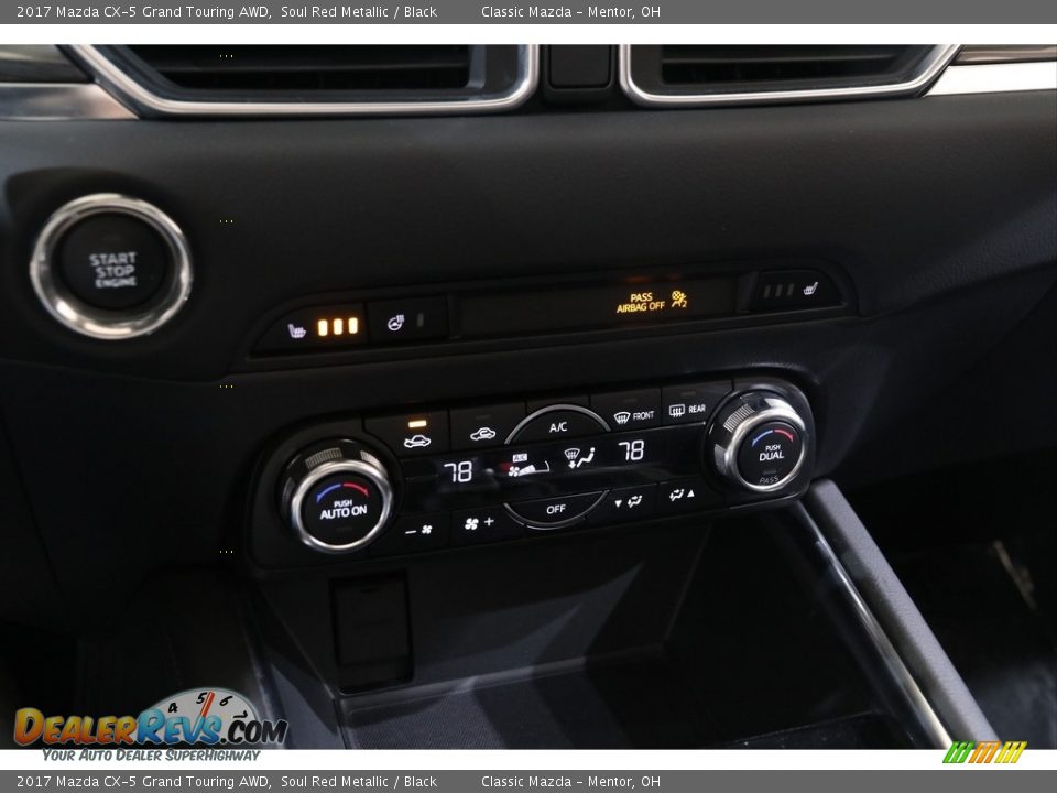 2017 Mazda CX-5 Grand Touring AWD Soul Red Metallic / Black Photo #14