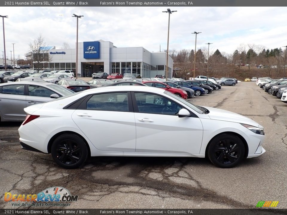 2021 Hyundai Elantra SEL Quartz White / Black Photo #1