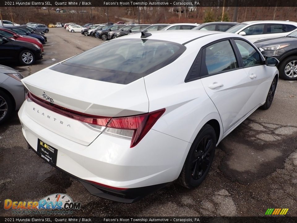 2021 Hyundai Elantra SEL Quartz White / Black Photo #2