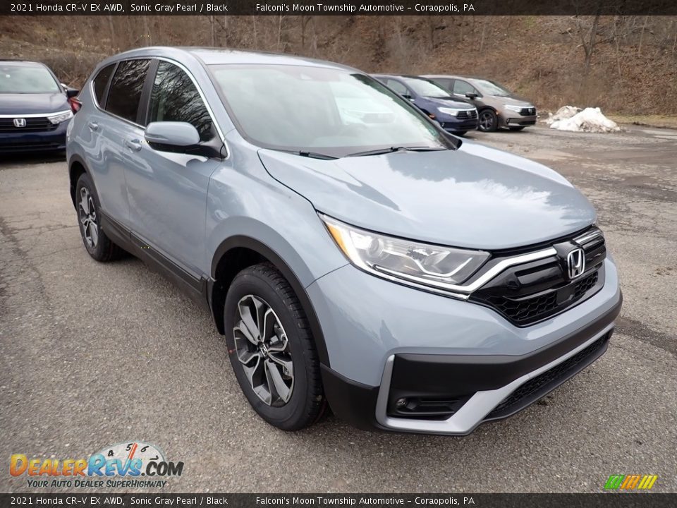 Front 3/4 View of 2021 Honda CR-V EX AWD Photo #5