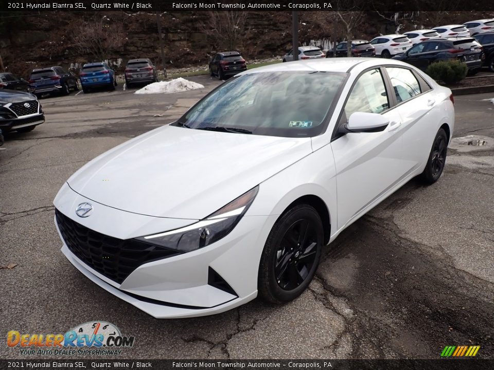 2021 Hyundai Elantra SEL Quartz White / Black Photo #5