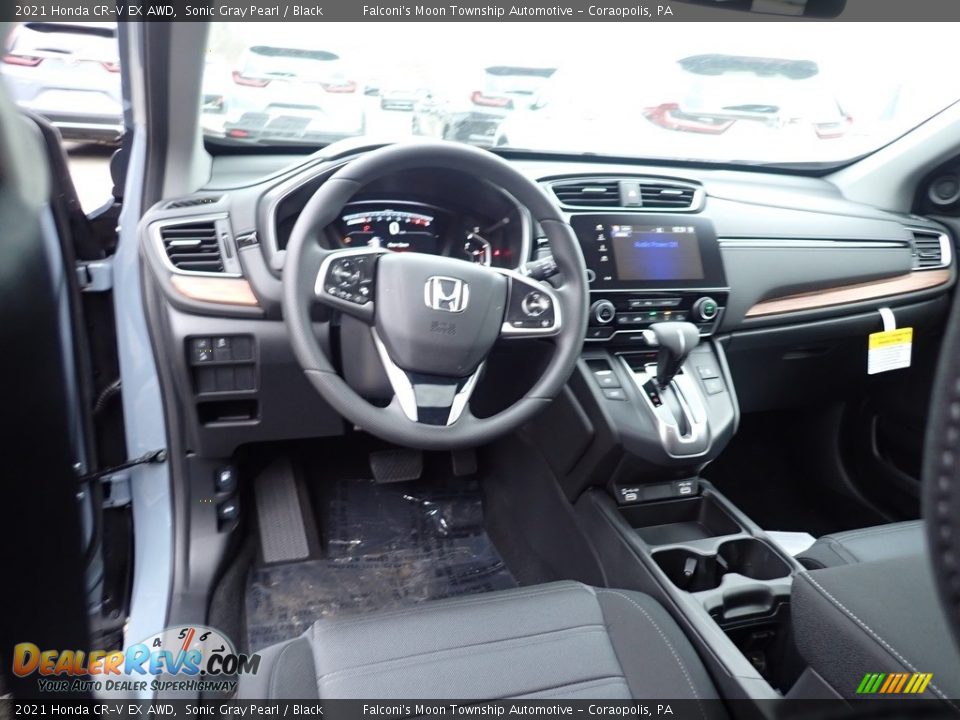 Black Interior - 2021 Honda CR-V EX AWD Photo #9