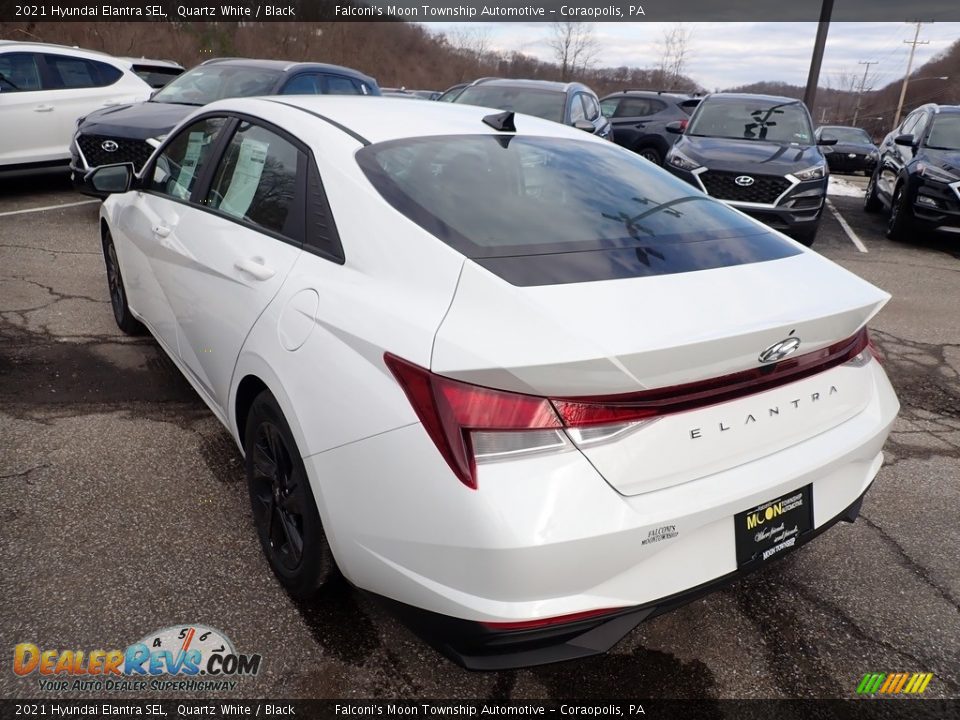 2021 Hyundai Elantra SEL Quartz White / Black Photo #6