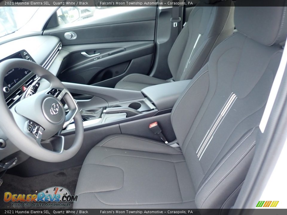 2021 Hyundai Elantra SEL Quartz White / Black Photo #11