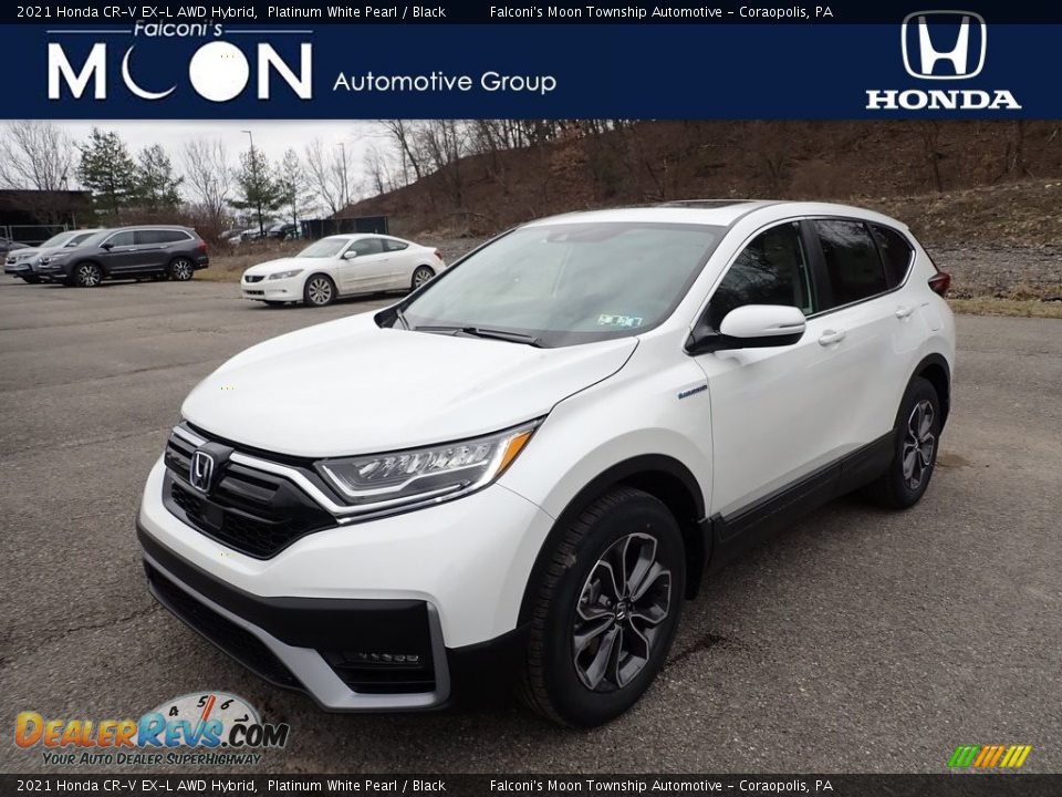 2021 Honda CR-V EX-L AWD Hybrid Platinum White Pearl / Black Photo #1