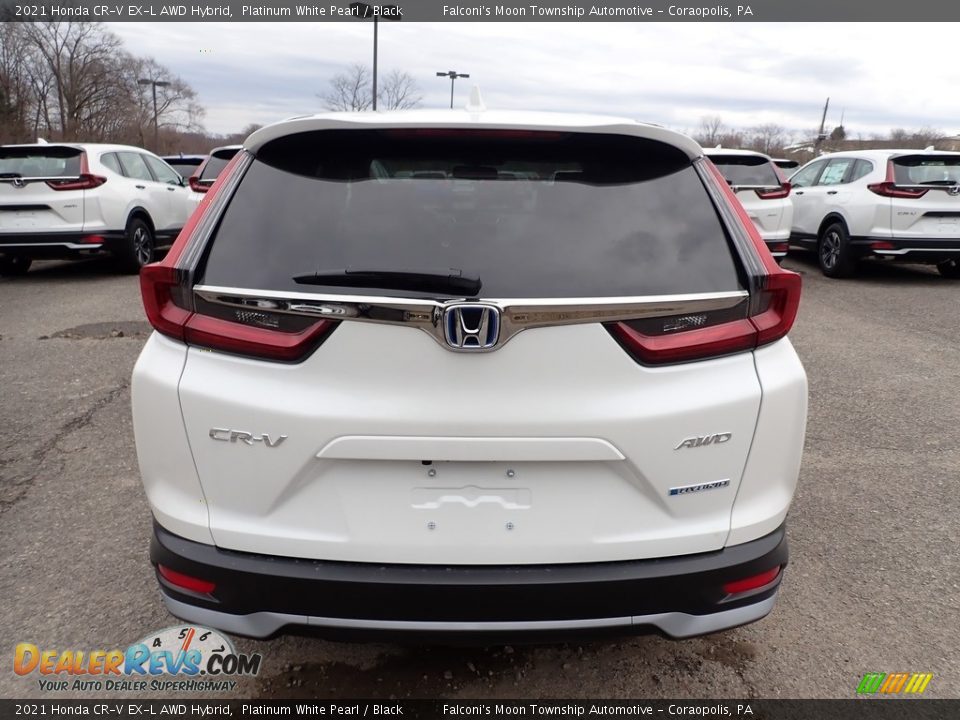 2021 Honda CR-V EX-L AWD Hybrid Platinum White Pearl / Black Photo #3