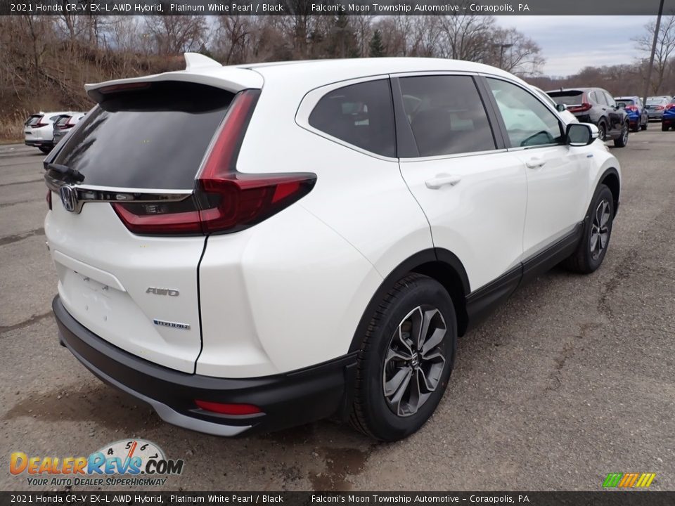 2021 Honda CR-V EX-L AWD Hybrid Platinum White Pearl / Black Photo #4