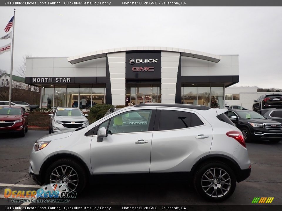 2018 Buick Encore Sport Touring Quicksilver Metallic / Ebony Photo #1