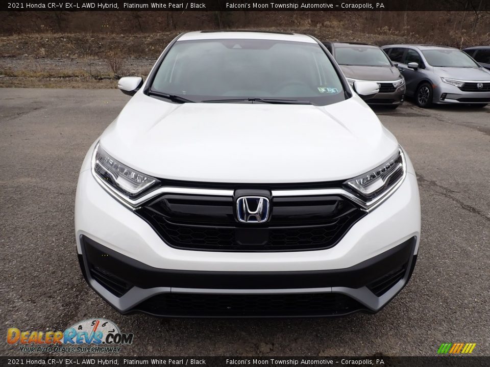 2021 Honda CR-V EX-L AWD Hybrid Platinum White Pearl / Black Photo #6