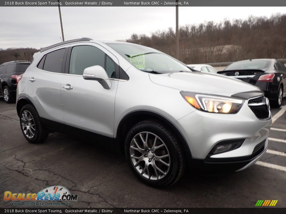 2018 Buick Encore Sport Touring Quicksilver Metallic / Ebony Photo #4