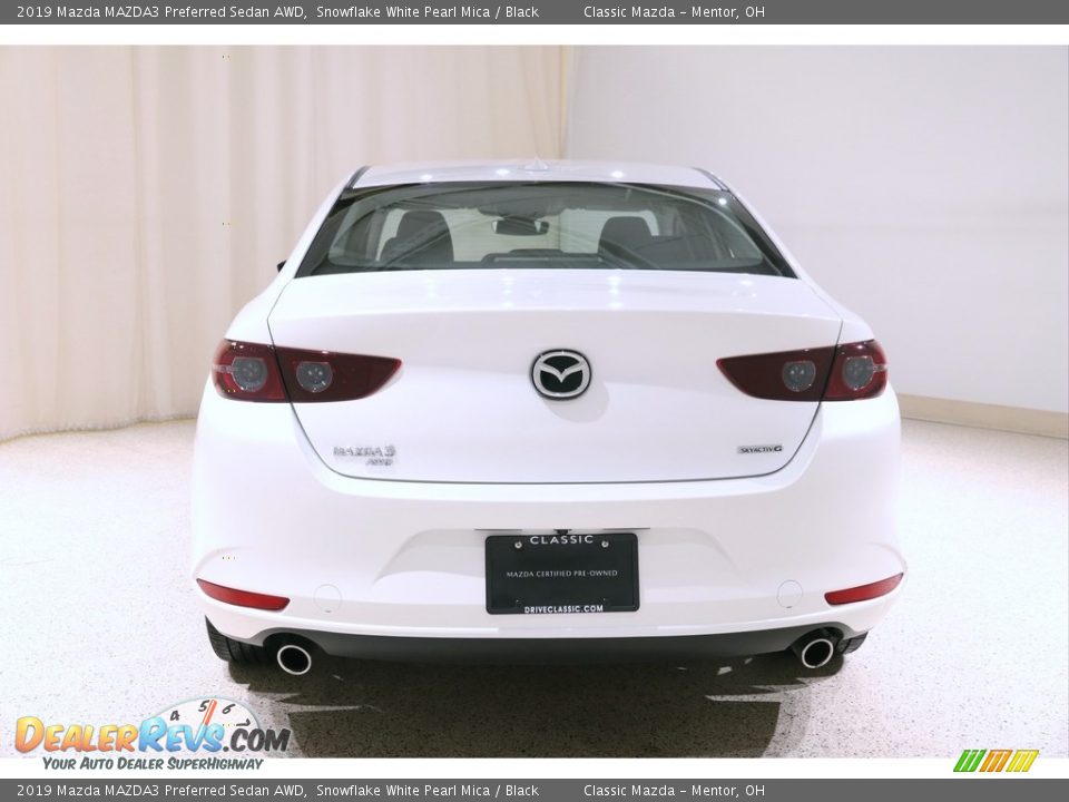 2019 Mazda MAZDA3 Preferred Sedan AWD Snowflake White Pearl Mica / Black Photo #18