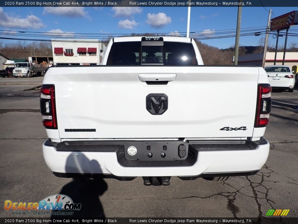 2020 Ram 2500 Big Horn Crew Cab 4x4 Bright White / Black Photo #4