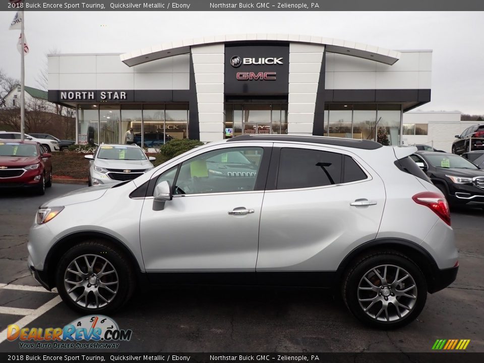 2018 Buick Encore Sport Touring Quicksilver Metallic / Ebony Photo #13