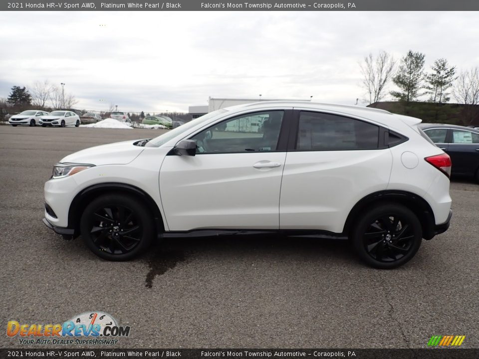 2021 Honda HR-V Sport AWD Platinum White Pearl / Black Photo #3