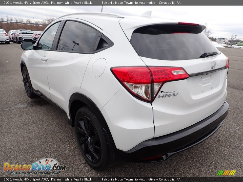 2021 Honda HR-V Sport AWD Platinum White Pearl / Black Photo #4