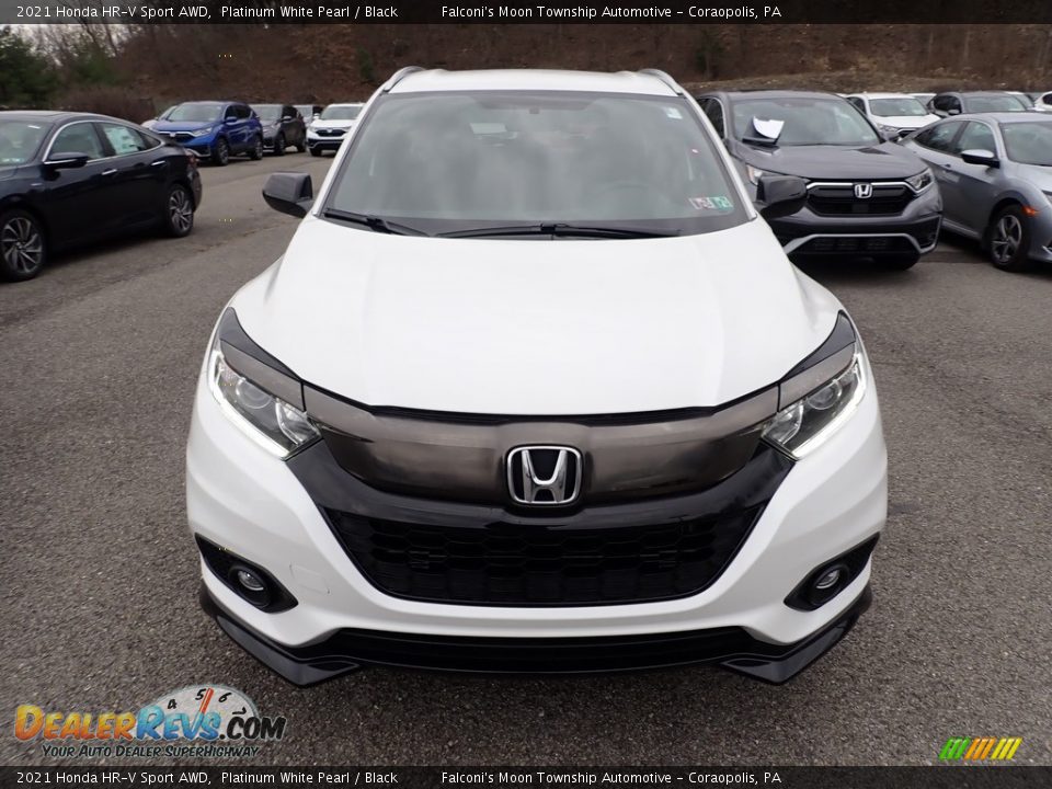 2021 Honda HR-V Sport AWD Platinum White Pearl / Black Photo #8