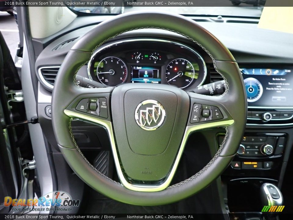 2018 Buick Encore Sport Touring Quicksilver Metallic / Ebony Photo #21