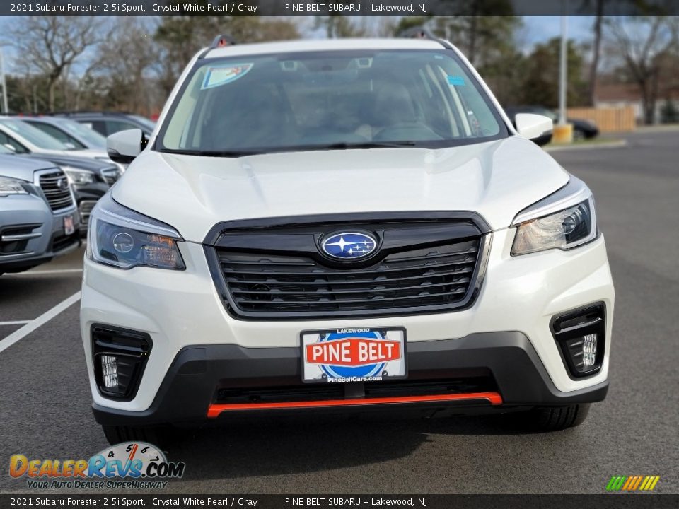 2021 Subaru Forester 2.5i Sport Crystal White Pearl / Gray Photo #3