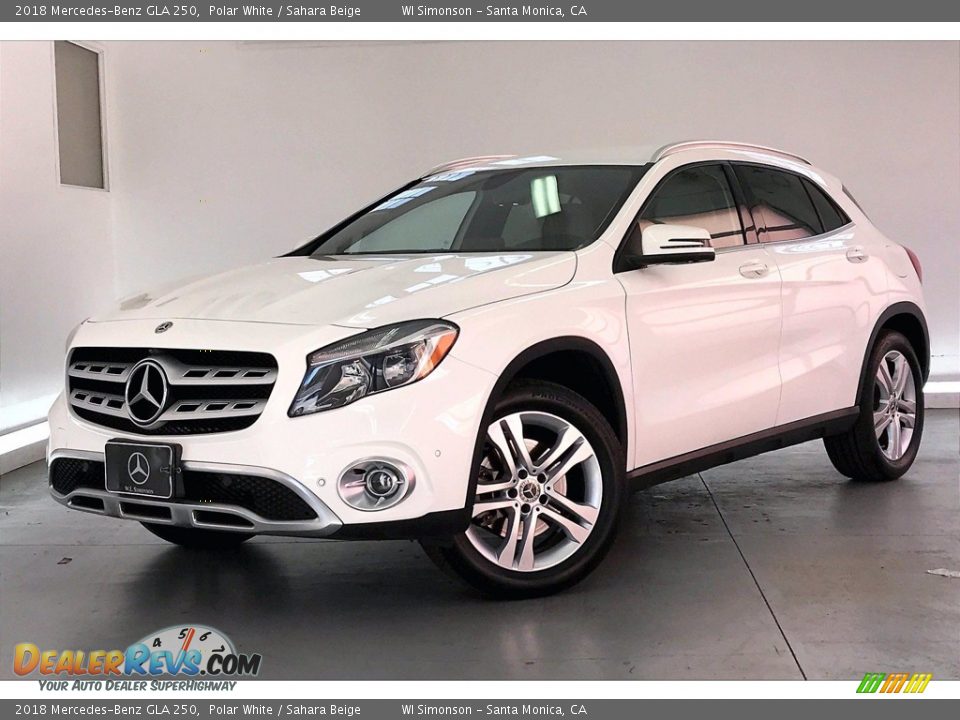 2018 Mercedes-Benz GLA 250 Polar White / Sahara Beige Photo #12