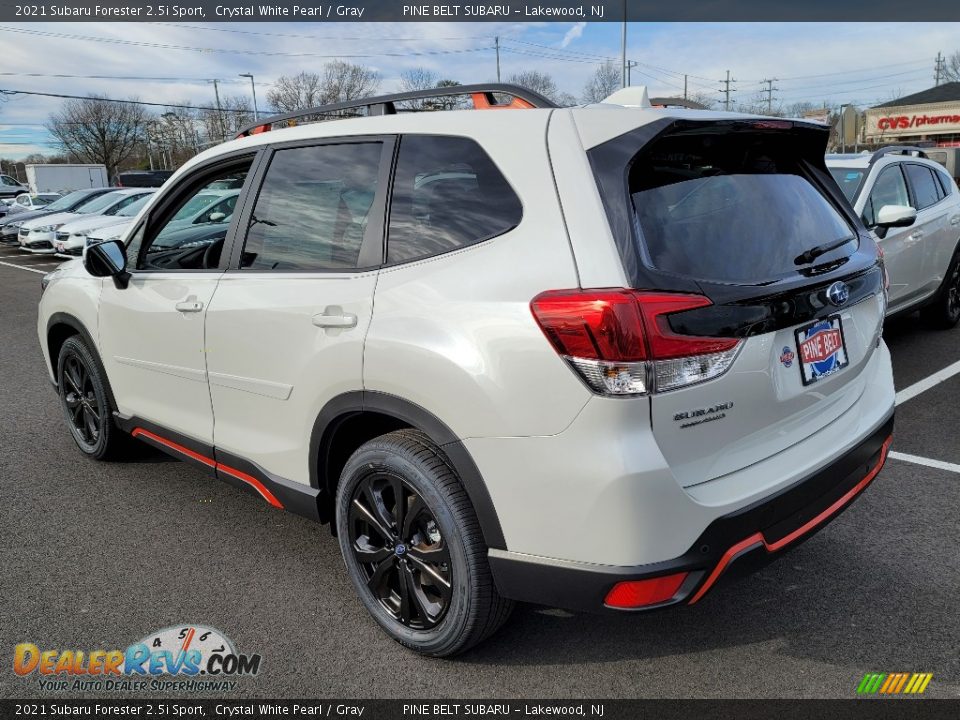 2021 Subaru Forester 2.5i Sport Crystal White Pearl / Gray Photo #6