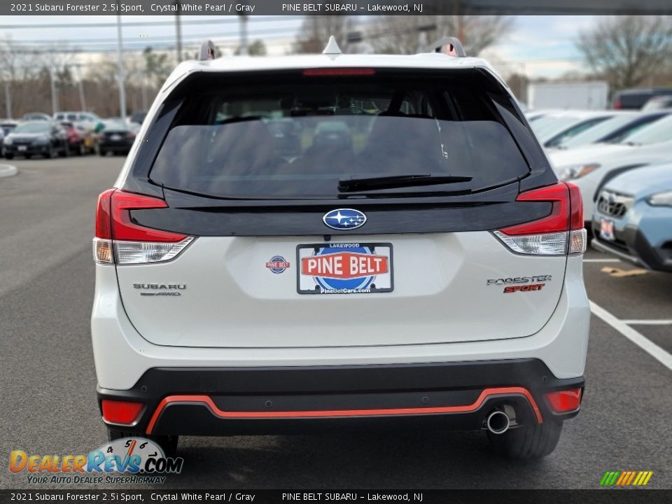 2021 Subaru Forester 2.5i Sport Crystal White Pearl / Gray Photo #7