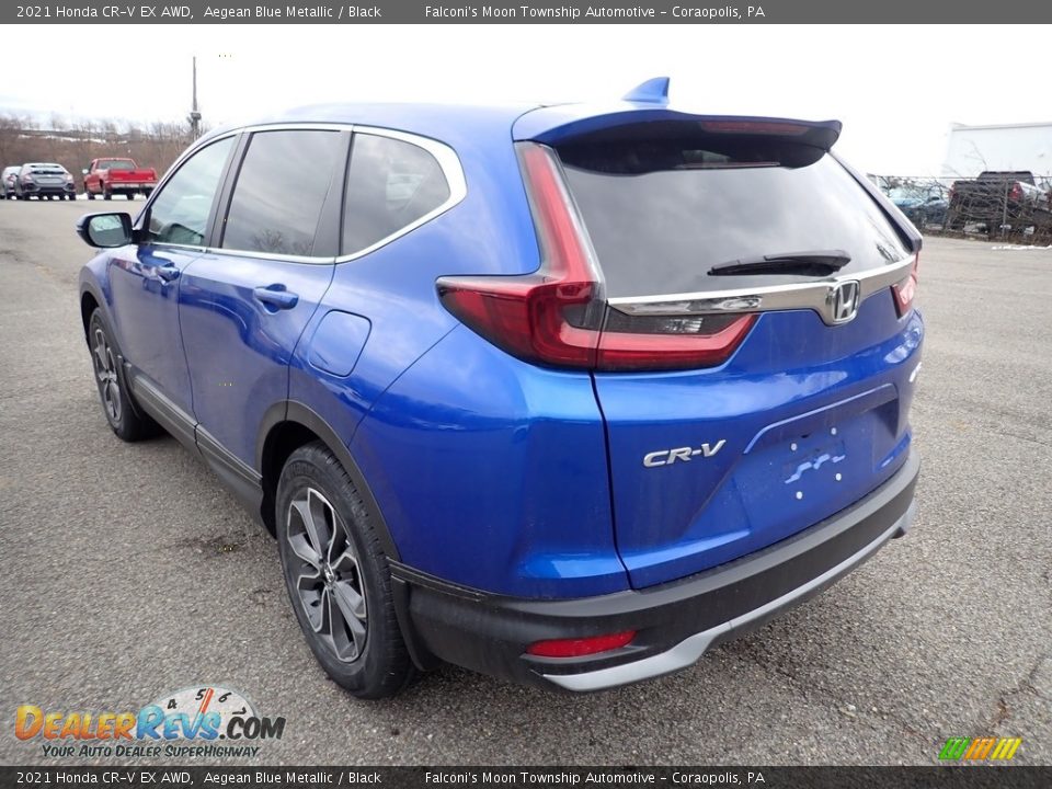 2021 Honda CR-V EX AWD Aegean Blue Metallic / Black Photo #3