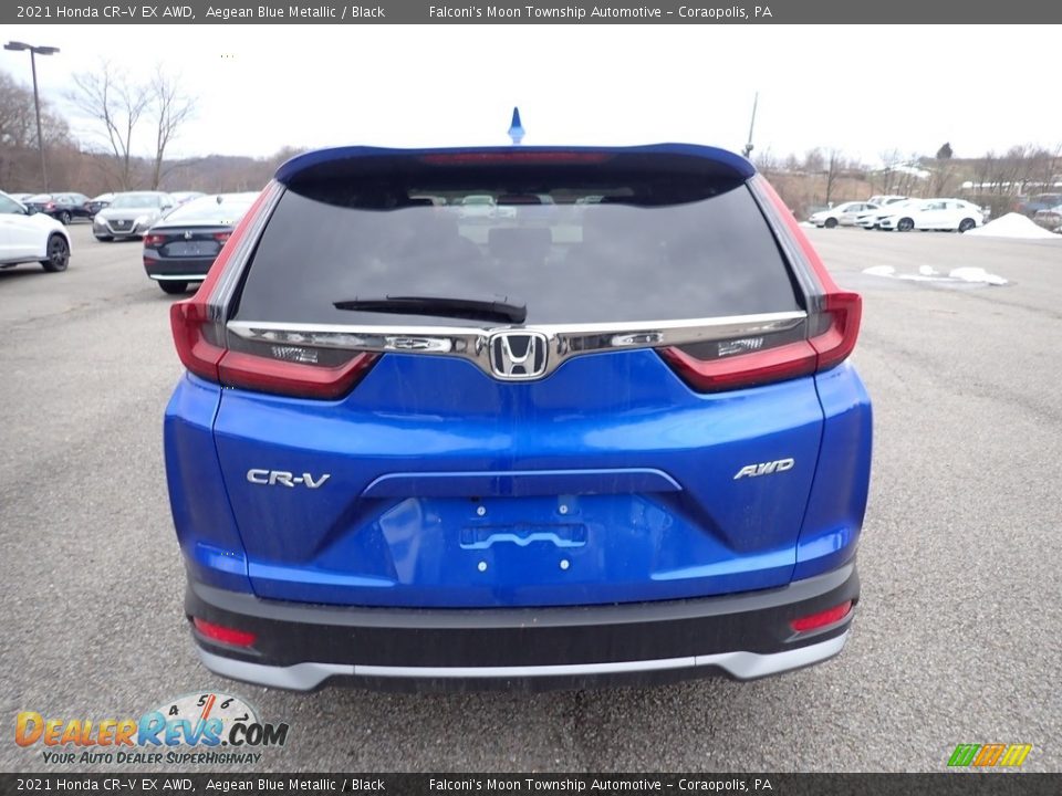 2021 Honda CR-V EX AWD Aegean Blue Metallic / Black Photo #4