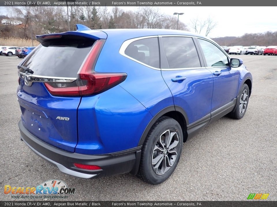 2021 Honda CR-V EX AWD Aegean Blue Metallic / Black Photo #5