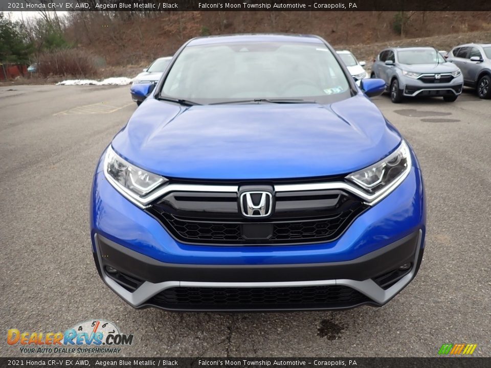 2021 Honda CR-V EX AWD Aegean Blue Metallic / Black Photo #7