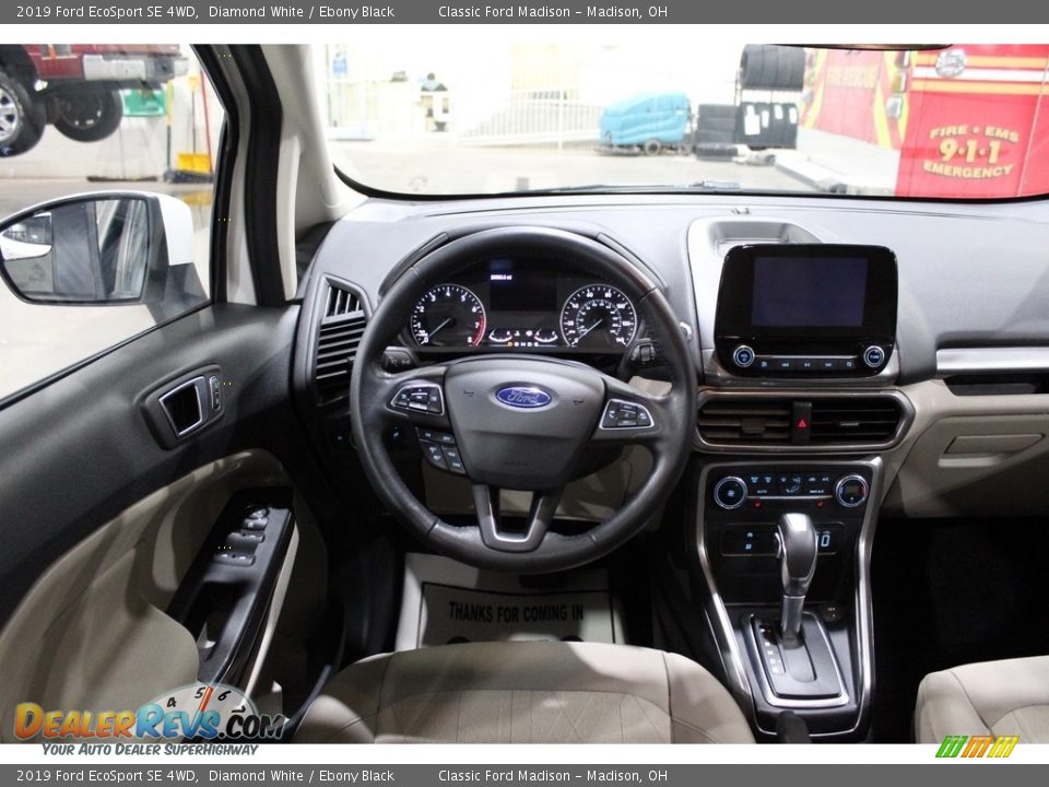 2019 Ford EcoSport SE 4WD Diamond White / Ebony Black Photo #9
