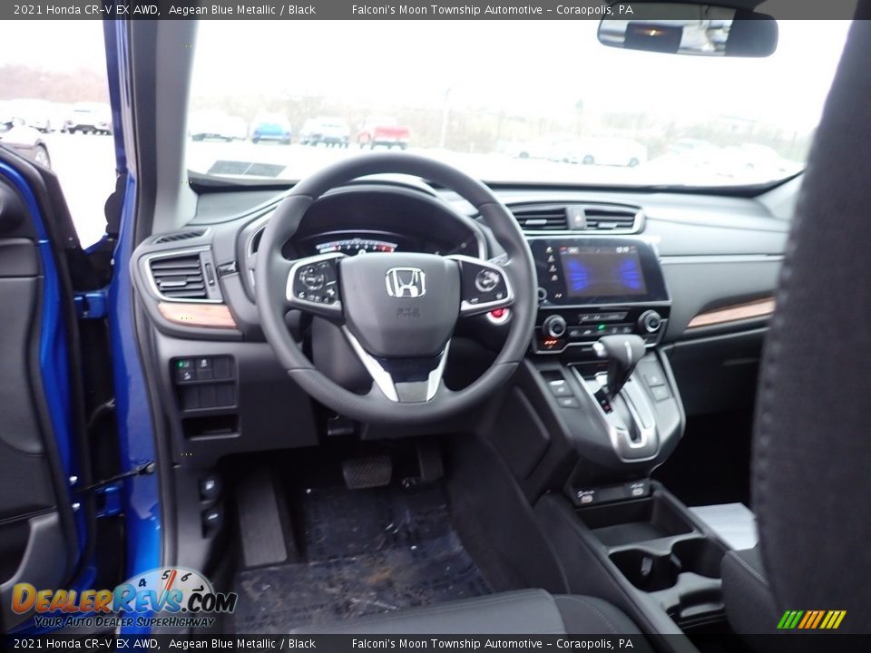 2021 Honda CR-V EX AWD Aegean Blue Metallic / Black Photo #10