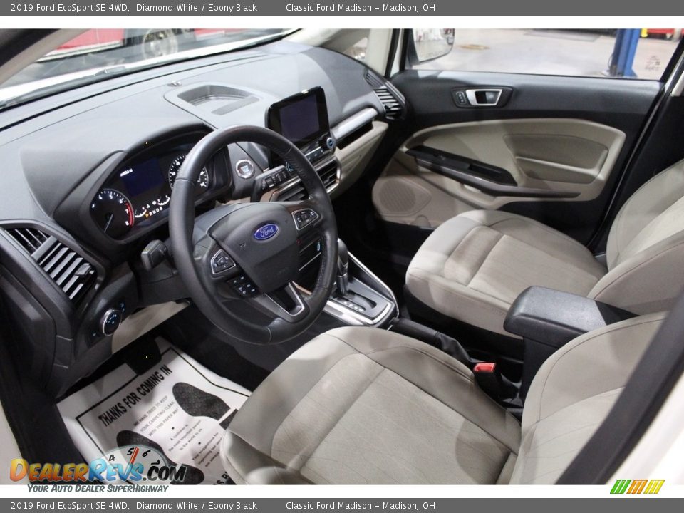 2019 Ford EcoSport SE 4WD Diamond White / Ebony Black Photo #11