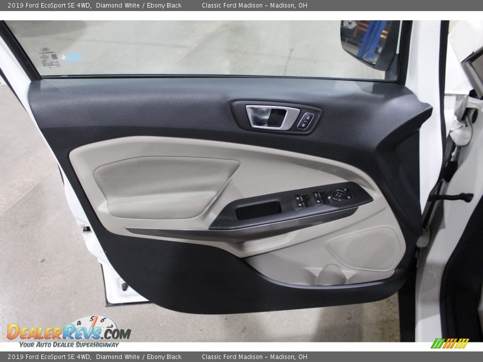 2019 Ford EcoSport SE 4WD Diamond White / Ebony Black Photo #12