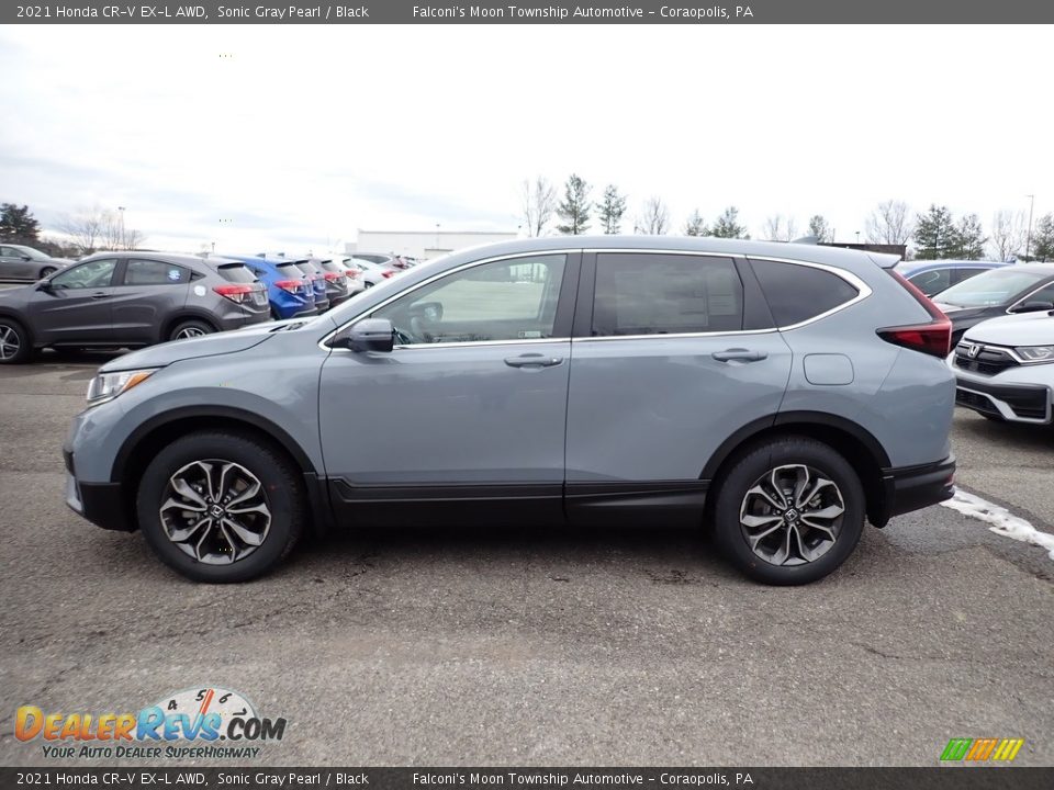 Sonic Gray Pearl 2021 Honda CR-V EX-L AWD Photo #3