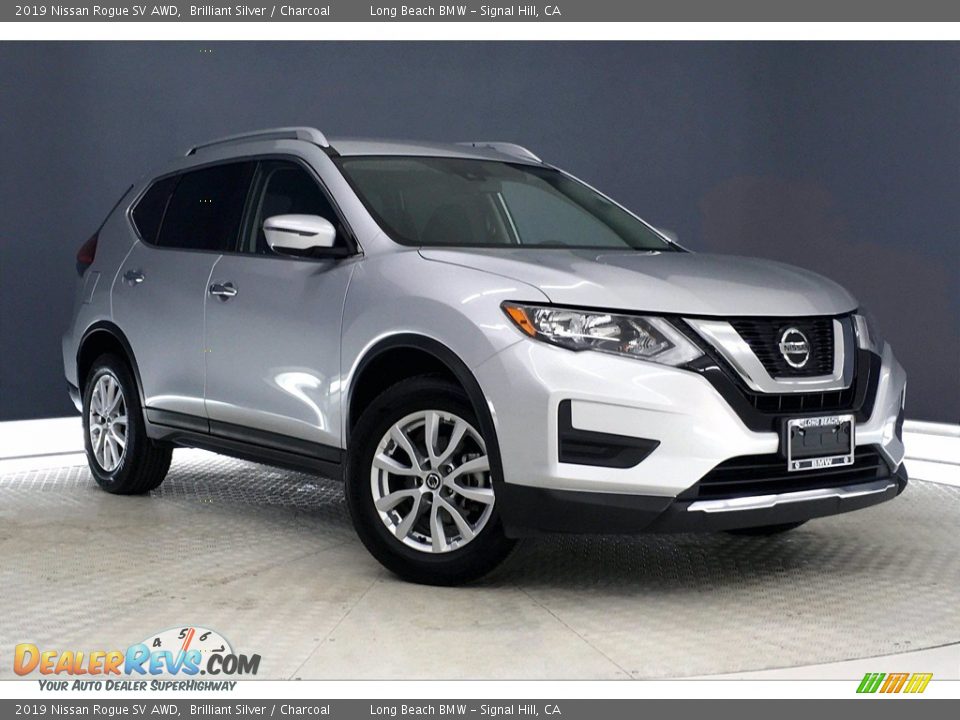 Brilliant Silver 2019 Nissan Rogue SV AWD Photo #36