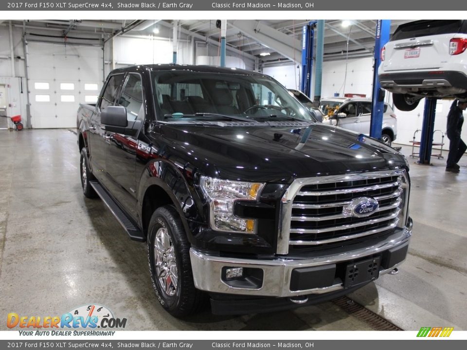 2017 Ford F150 XLT SuperCrew 4x4 Shadow Black / Earth Gray Photo #3