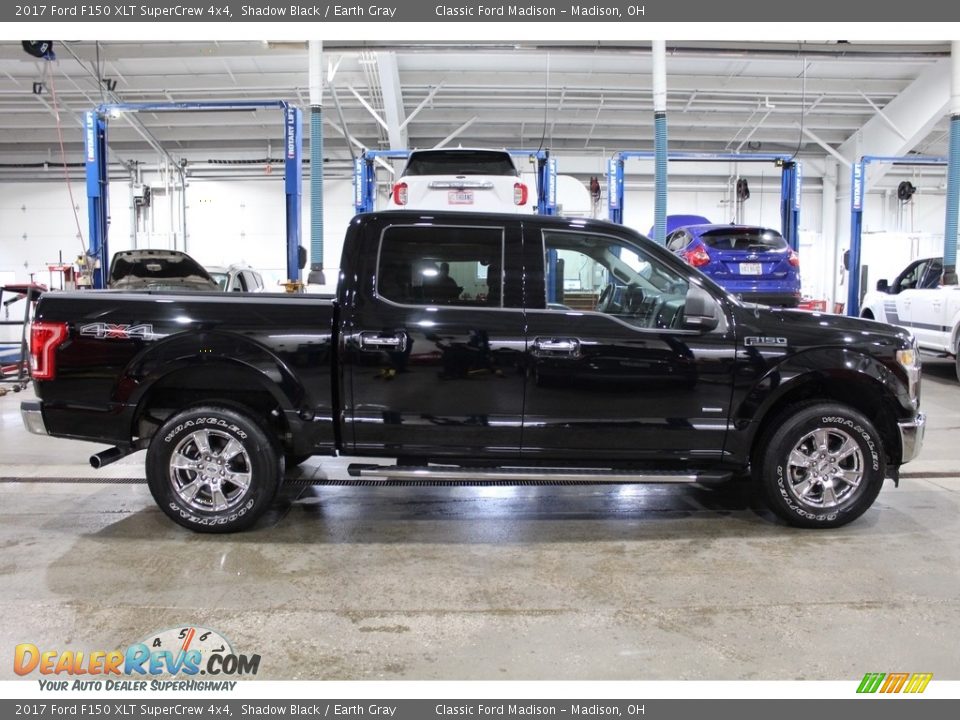 2017 Ford F150 XLT SuperCrew 4x4 Shadow Black / Earth Gray Photo #4