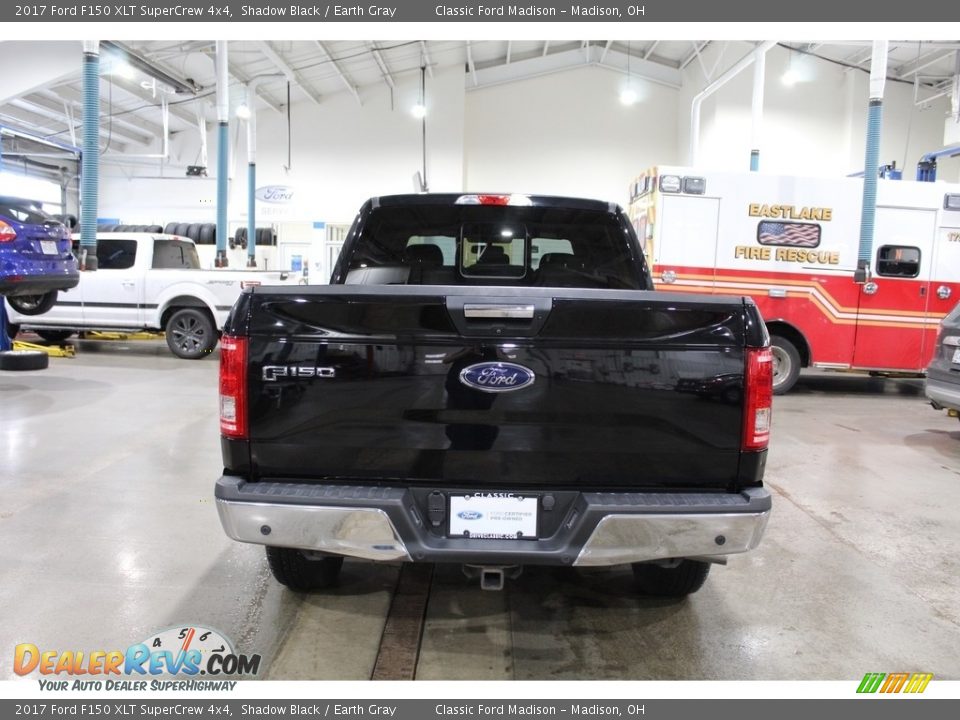 2017 Ford F150 XLT SuperCrew 4x4 Shadow Black / Earth Gray Photo #6