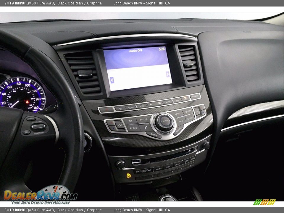 2019 Infiniti QX60 Pure AWD Black Obsidian / Graphite Photo #5