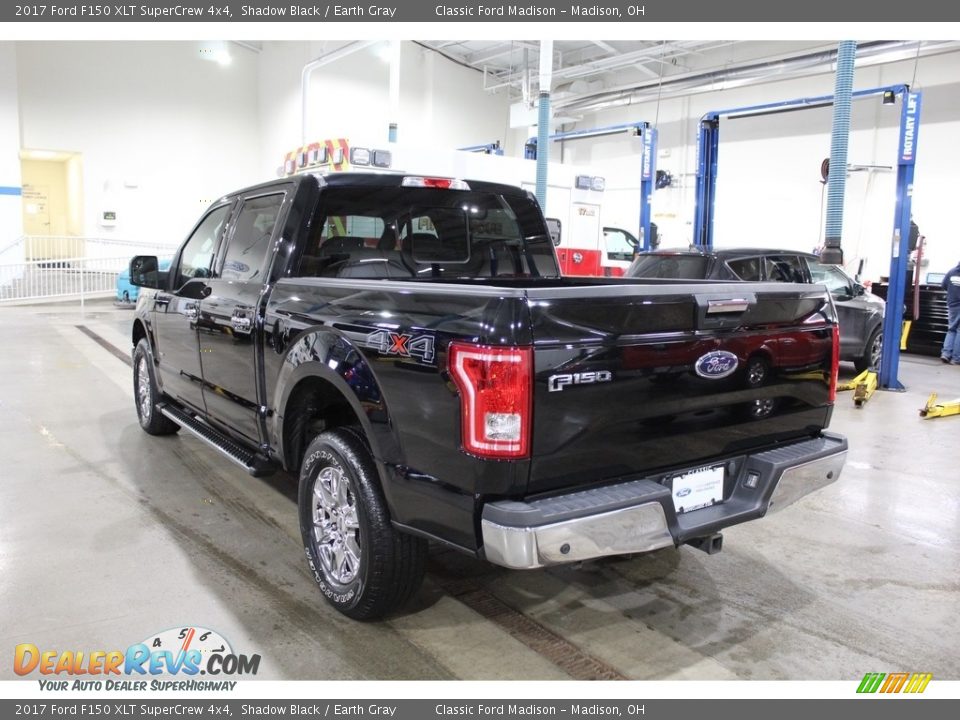 2017 Ford F150 XLT SuperCrew 4x4 Shadow Black / Earth Gray Photo #7