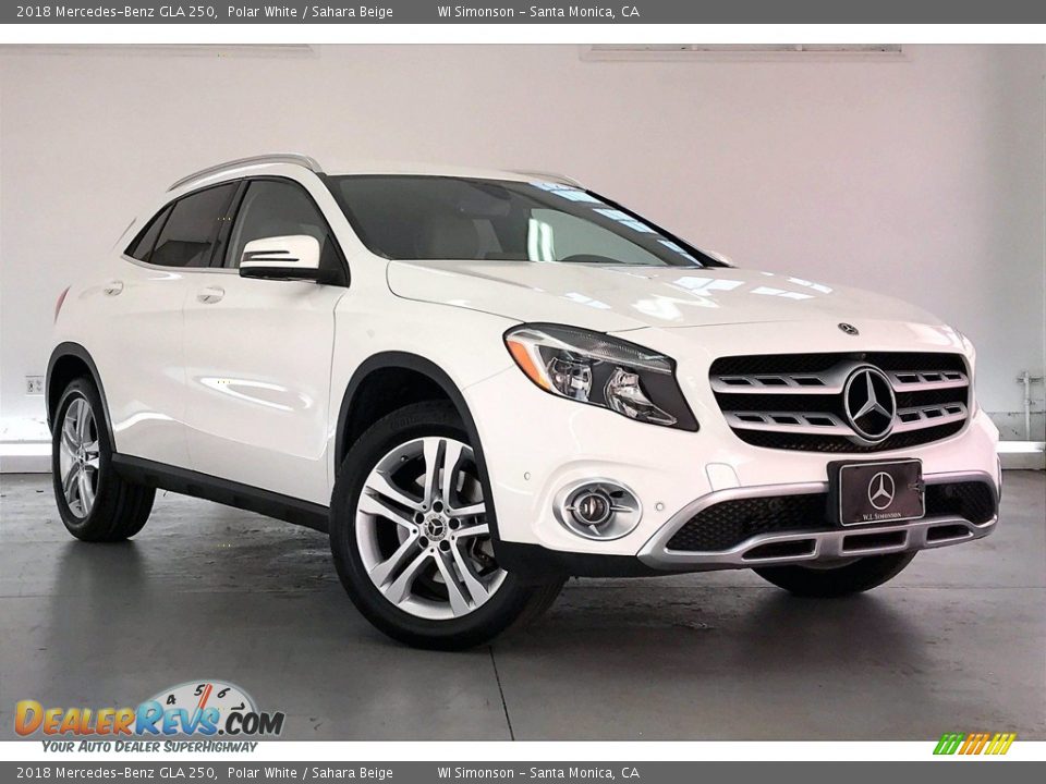 2018 Mercedes-Benz GLA 250 Polar White / Sahara Beige Photo #34