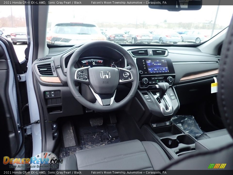 Black Interior - 2021 Honda CR-V EX-L AWD Photo #11