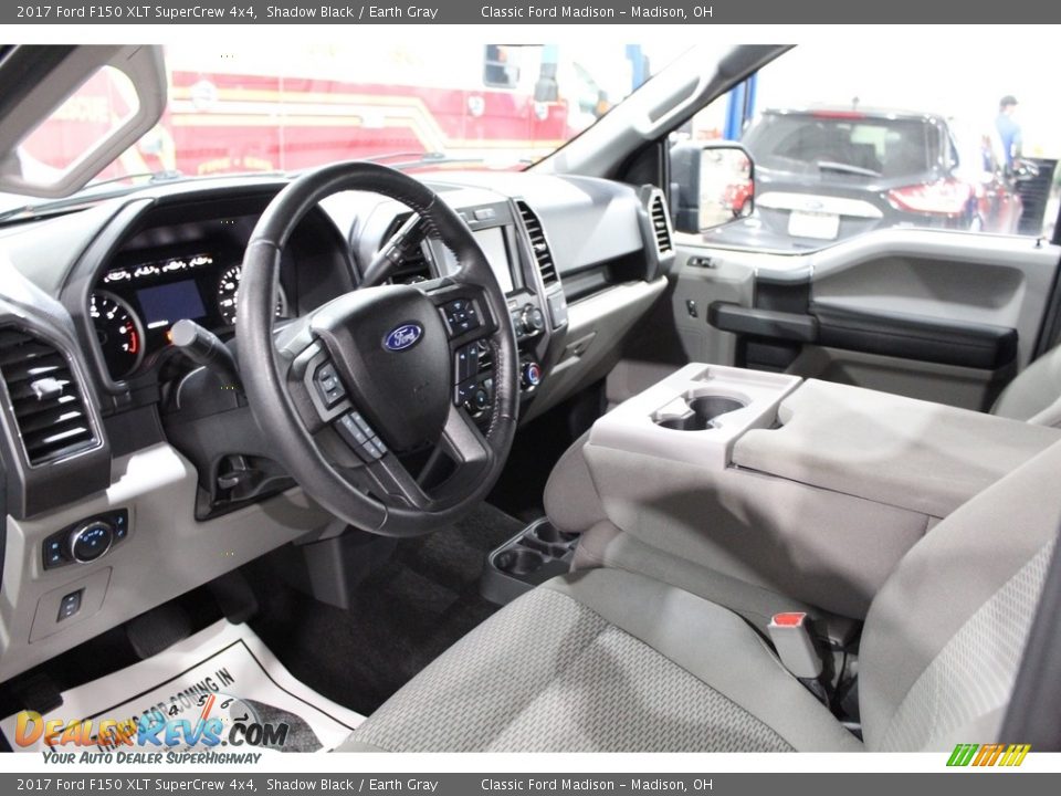 2017 Ford F150 XLT SuperCrew 4x4 Shadow Black / Earth Gray Photo #11