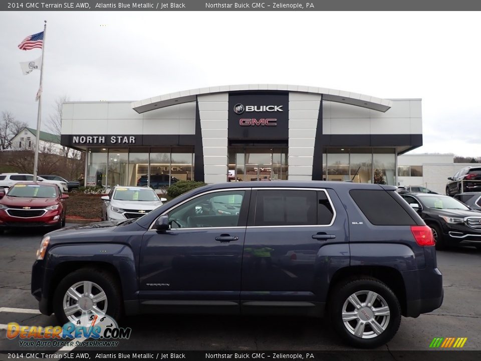2014 GMC Terrain SLE AWD Atlantis Blue Metallic / Jet Black Photo #1