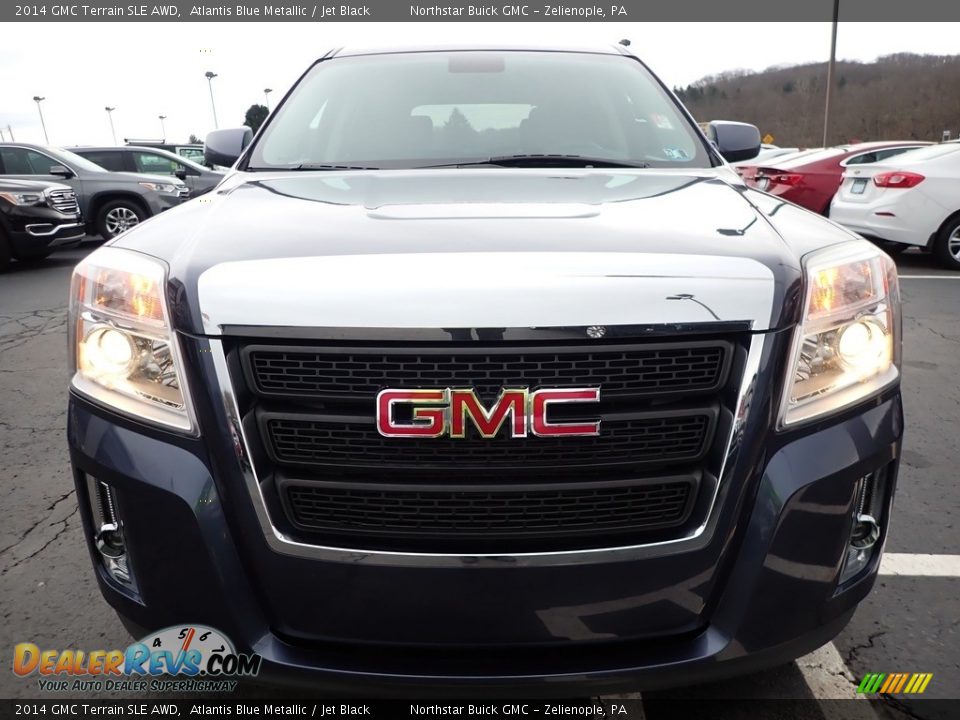 2014 GMC Terrain SLE AWD Atlantis Blue Metallic / Jet Black Photo #3